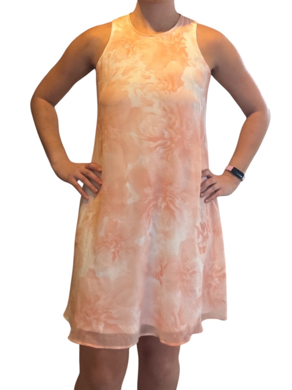 Calvin Klein Pink Floral Dress | Size 6 - Picture 9 of 10